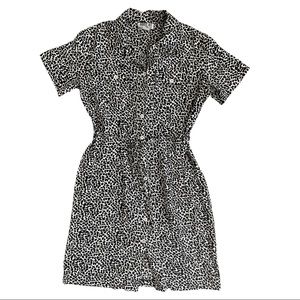 Robbie Bee Petite Silk Women Skirt Animal Print Leopard Cheetah Giraffes Size 8p